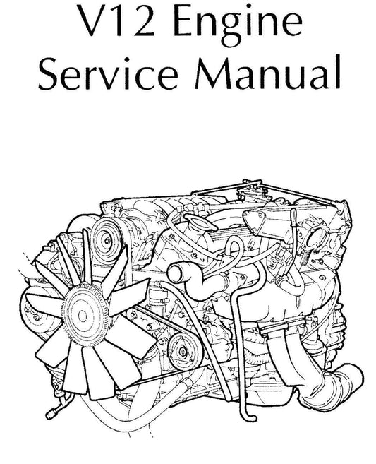 Jaguar V12 Engine - 1994 Edition Service Workshop Repair Manual
