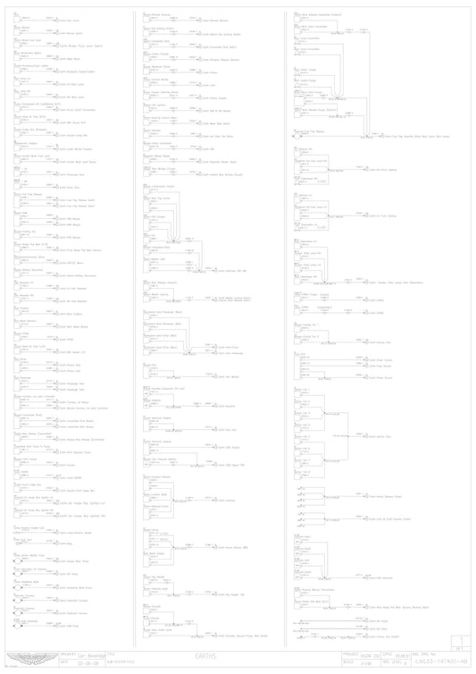 Aston Martin 2009 V8 Vantage - Full set of Wiring Circuit Diagrams