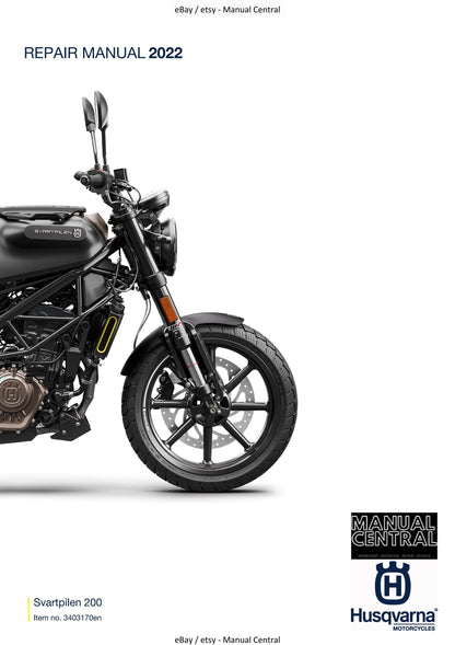 Husqvarna 2022 - Svartpilen 200 - Service Workshop Repair Manual