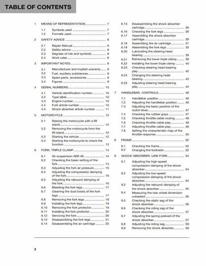 Husqvarna 2017 - FC 250 - Service Workshop Repair Manual