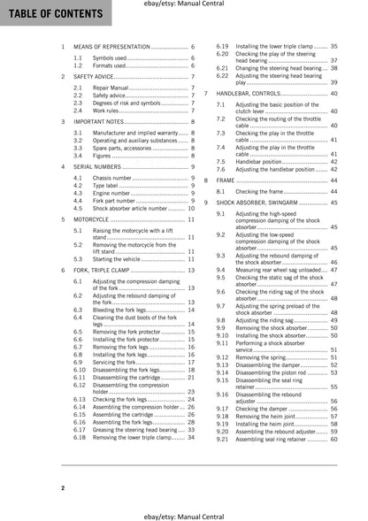 KTM 2016 - 85 SX 19/16 17/14 - Service Workshop Repair Manual