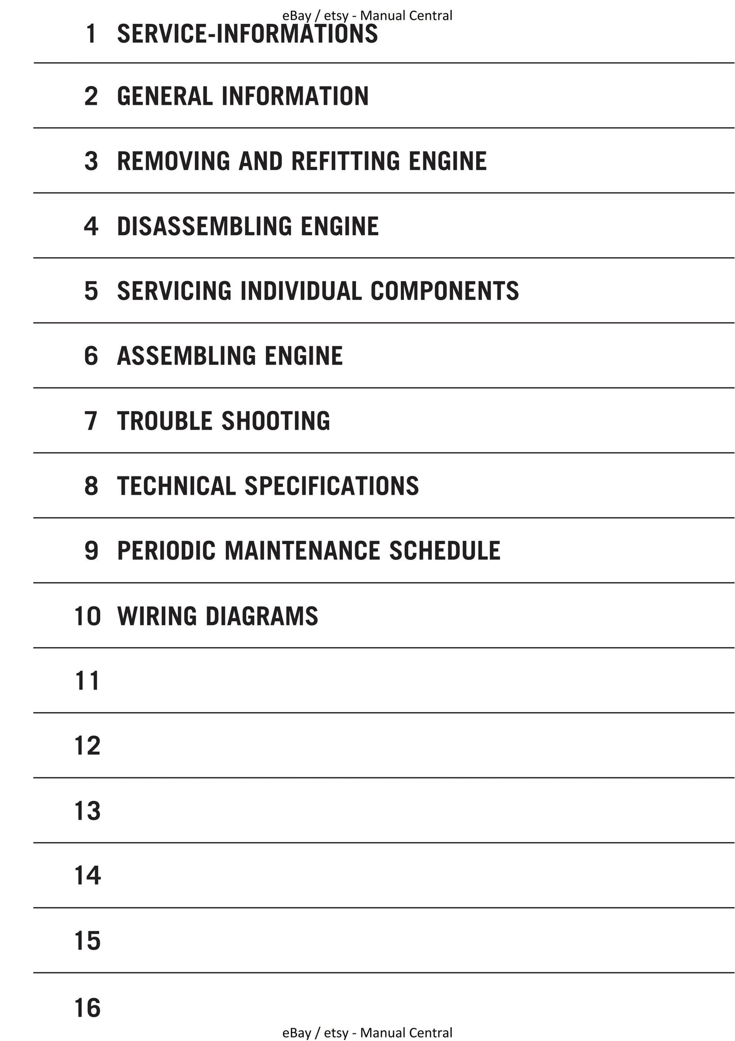 KTM 1998 to 2005 - 60 65 SX - Engine Service Workshop Repair Manual