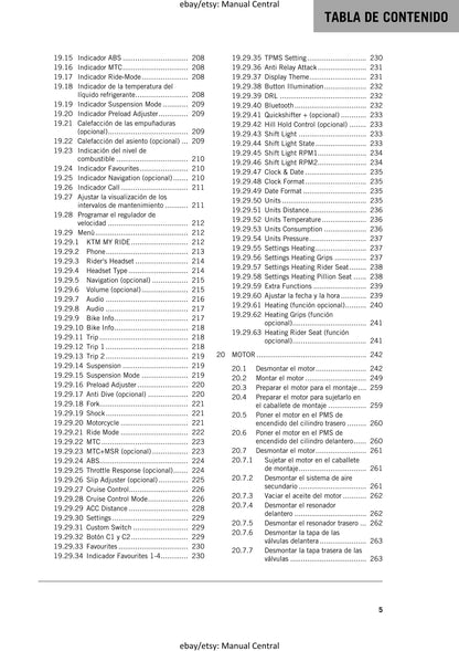 Spanish Language - KTM 2022 - 1290 Super Adventure S - Manual de Reparacion