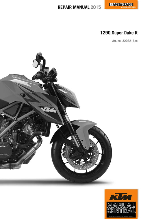 KTM 2015 - 1290 Super Duke R - Service Workshop Repair Manual