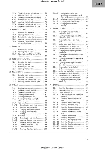 PDF - KTM 2020 - 65 Sx - Service Workshop Repair Manual