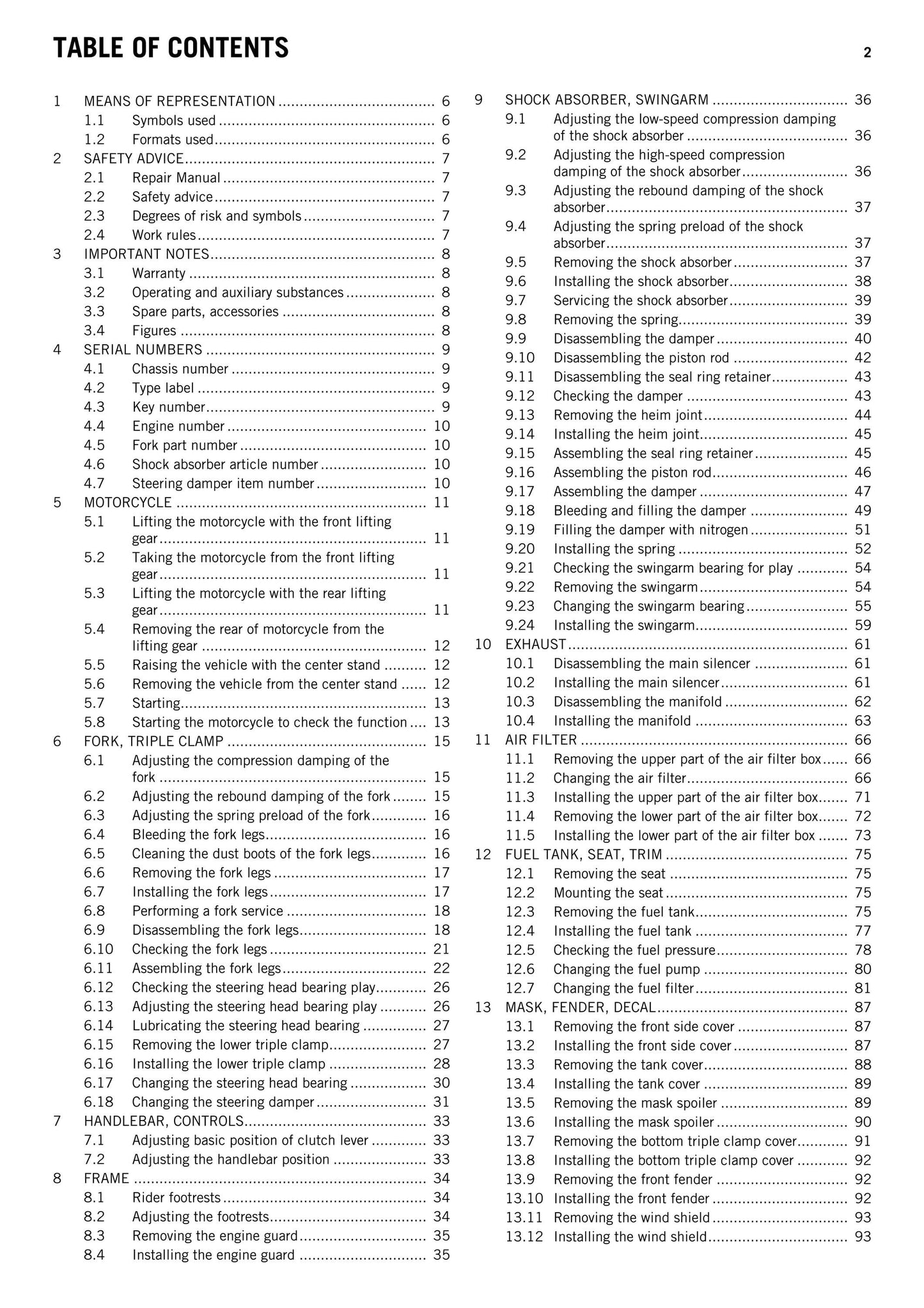 KTM 2014 - 1190 Adventure R - Service Workshop Repair Manual