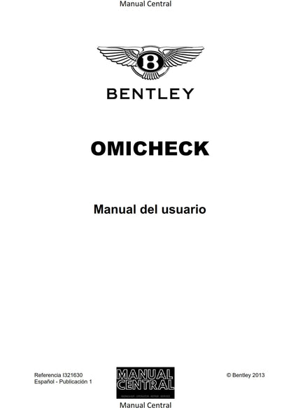 Bentley Omicheck User Manual - Spanish Language