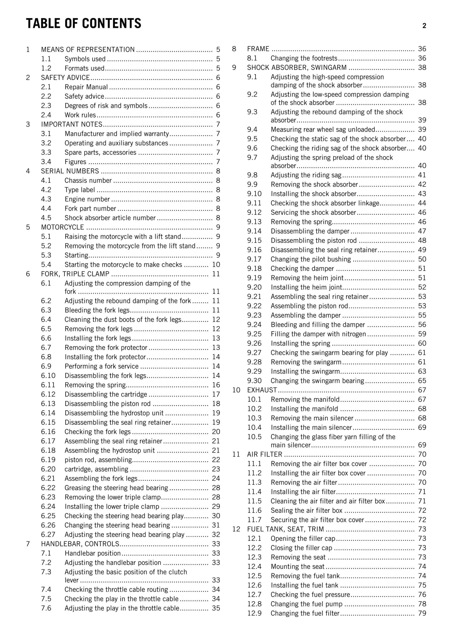 KTM 2015 - 250 SX-F Factory Edition - Service Workshop Repair Manual