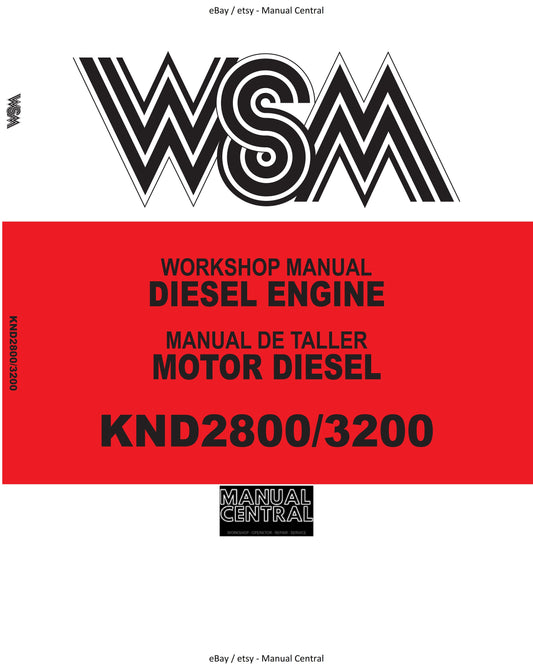 Kubota Diesel Engine / Motor Diesel - KND2800 KND3200 - Workshop Service Repair Manual - Manual De Taller