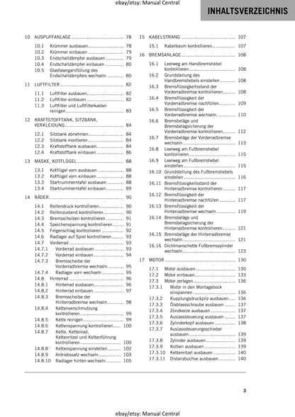 German Language - GASGAS 2023 - MC 65 - Reparaturanleitung - Service Workshop Repair Manual
