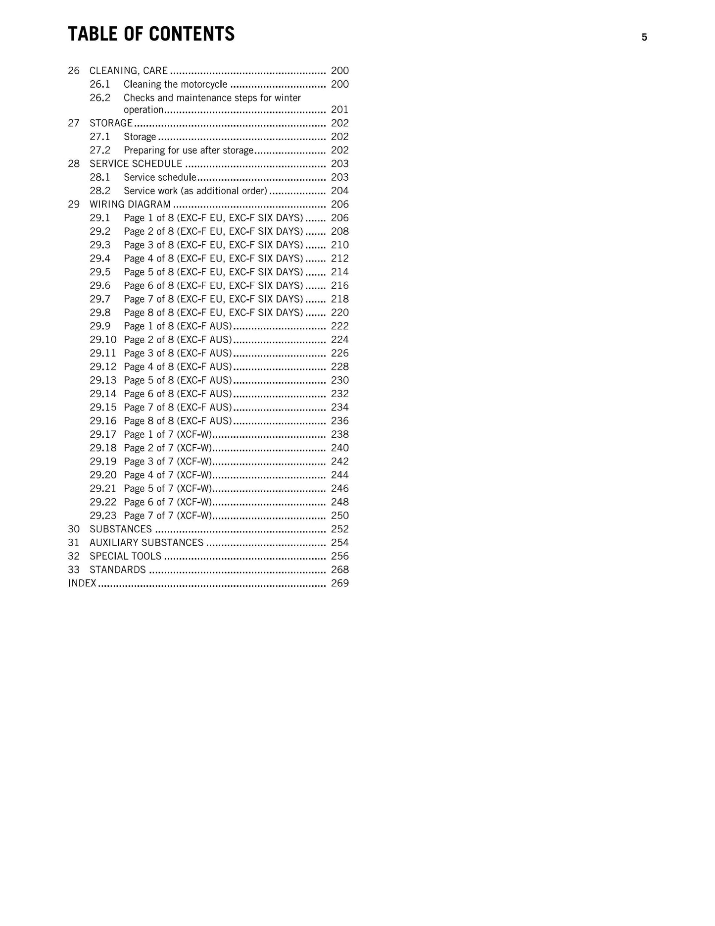 KTM 2012 - 250 Exc-f Six Days Xcf-w - Service Workshop Repair Manual