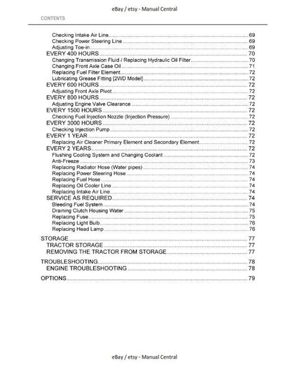 Kubota Tractor - L4600 & HST - Operator Manual