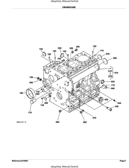 Kubota Tractor - B2410 HSD - Parts Manual