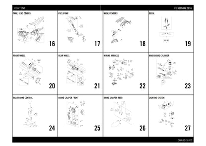 Husqvarna 2016 FE 350S US- Parts Manual Catalog