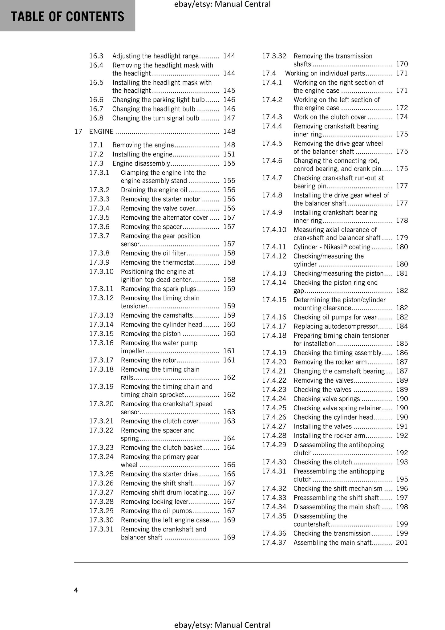 KTM 2017 - 690 Smc R - Service Workshop Repair Manual