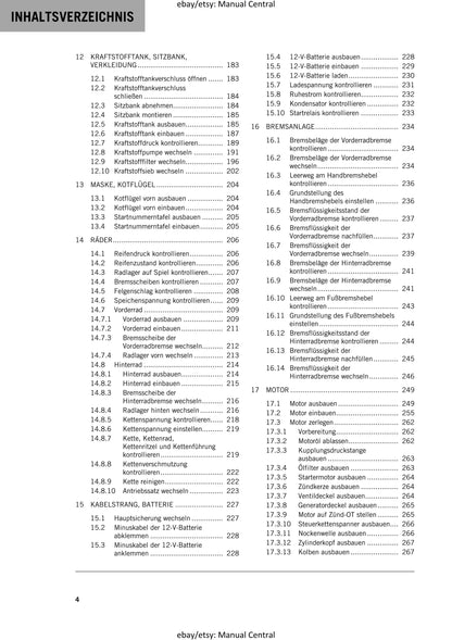 German Language - KTM 2020 - 450 Xc-f Sx-f Cairoli Factory Edition - Reparaturanleitung - Service Workshop Repair Manual