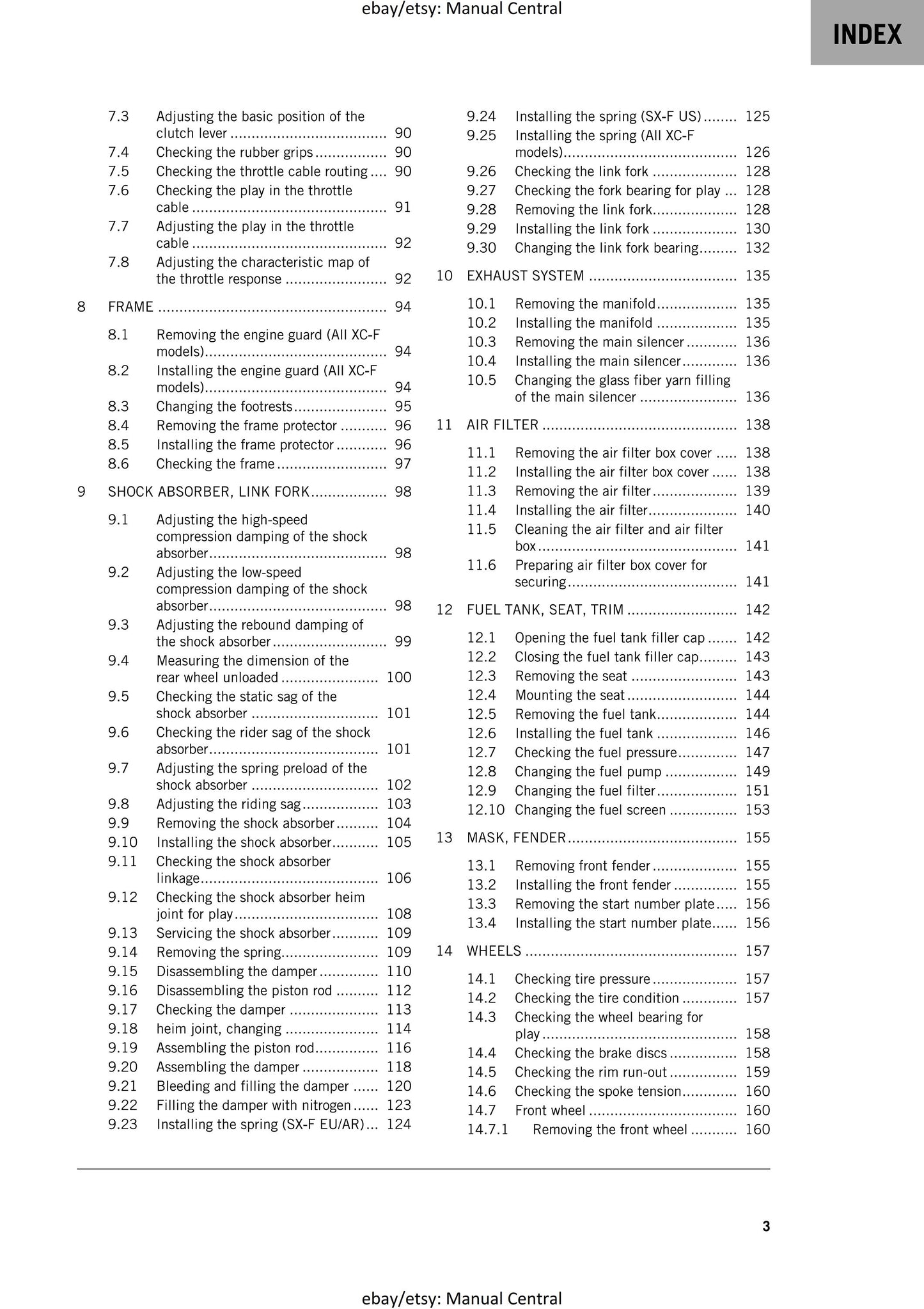 KTM 2024 - 350 Sx-f Xc-f Factory Edition - Service Workshop Repair Manual
