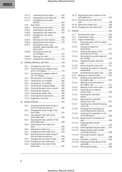 KTM 2024 - 350 Sx-f Xc-f Factory Edition - Service Workshop Repair Manual