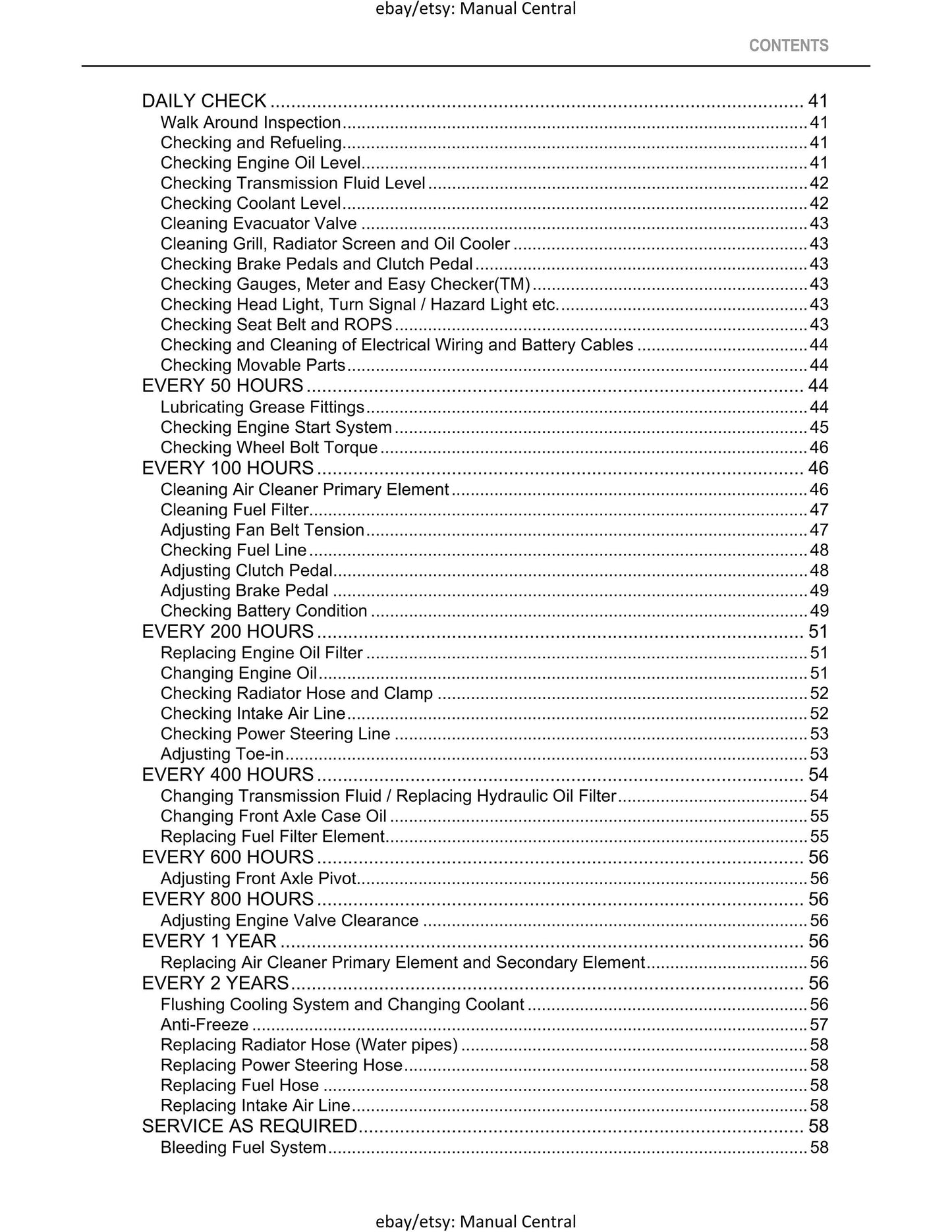 Kubota Tractor - L3200 L3800 Operator Manual User Guide