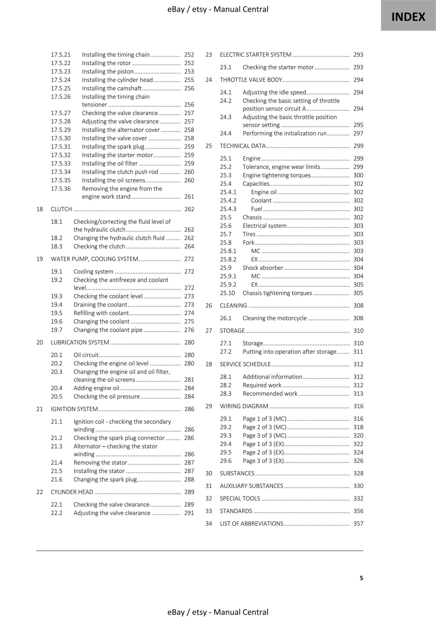 GasGas 2023 - MC EX 450F - Service Workshop Repair Manual