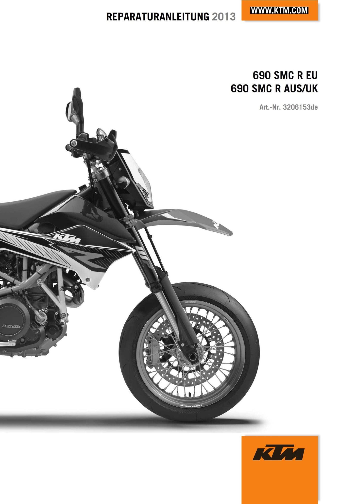 German Language - KTM 2013 - 690 SMC R Eu Aus UK - Reparaturanleitung - Service Workshop Repair Manual