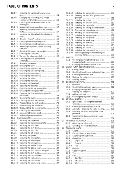 KTM 2014 - 250 SX-F XC-F - Service Workshop Repair Manual