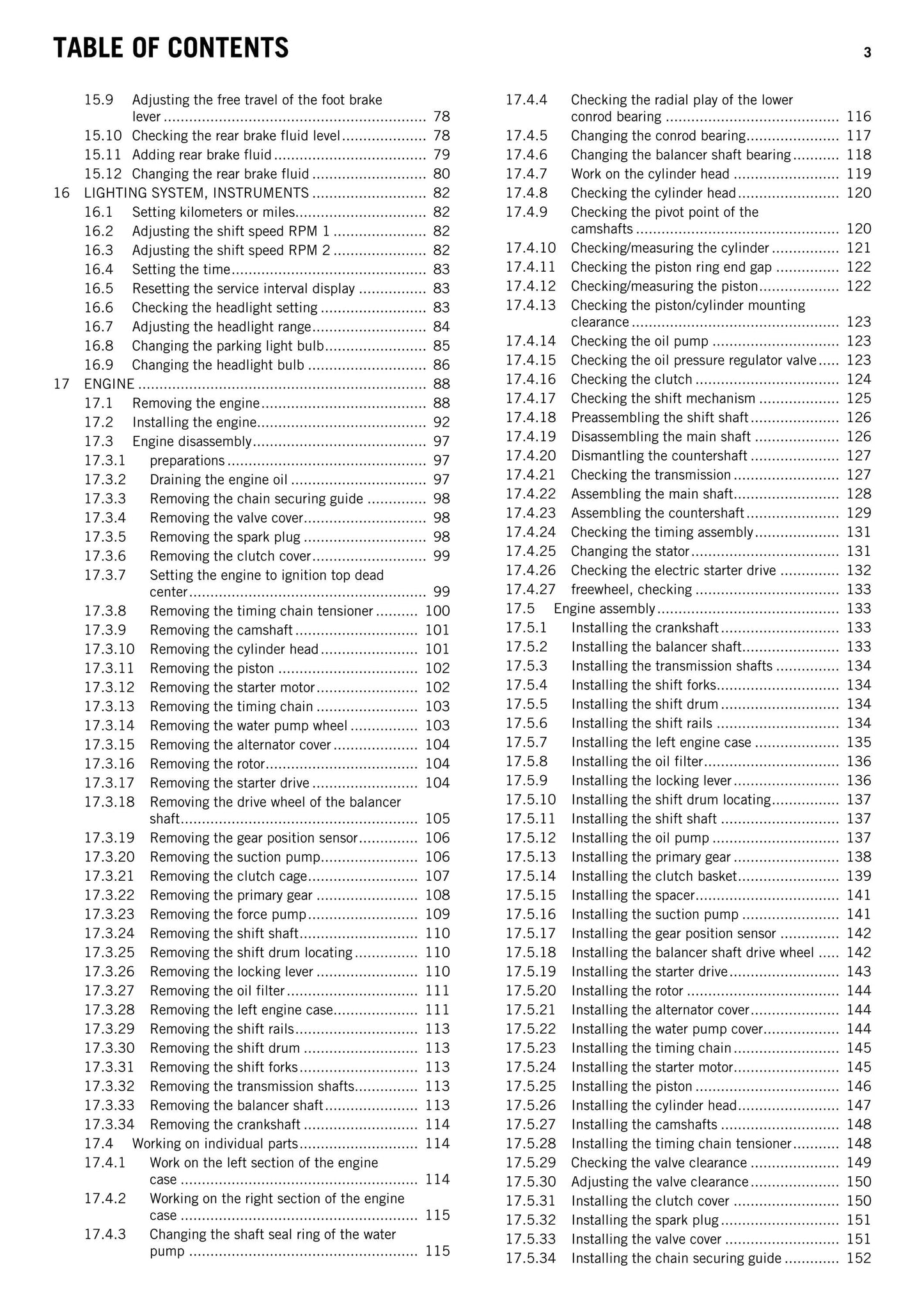 KTM 2015 - 250 Duke EU MY - Service Workshop Repair Manual