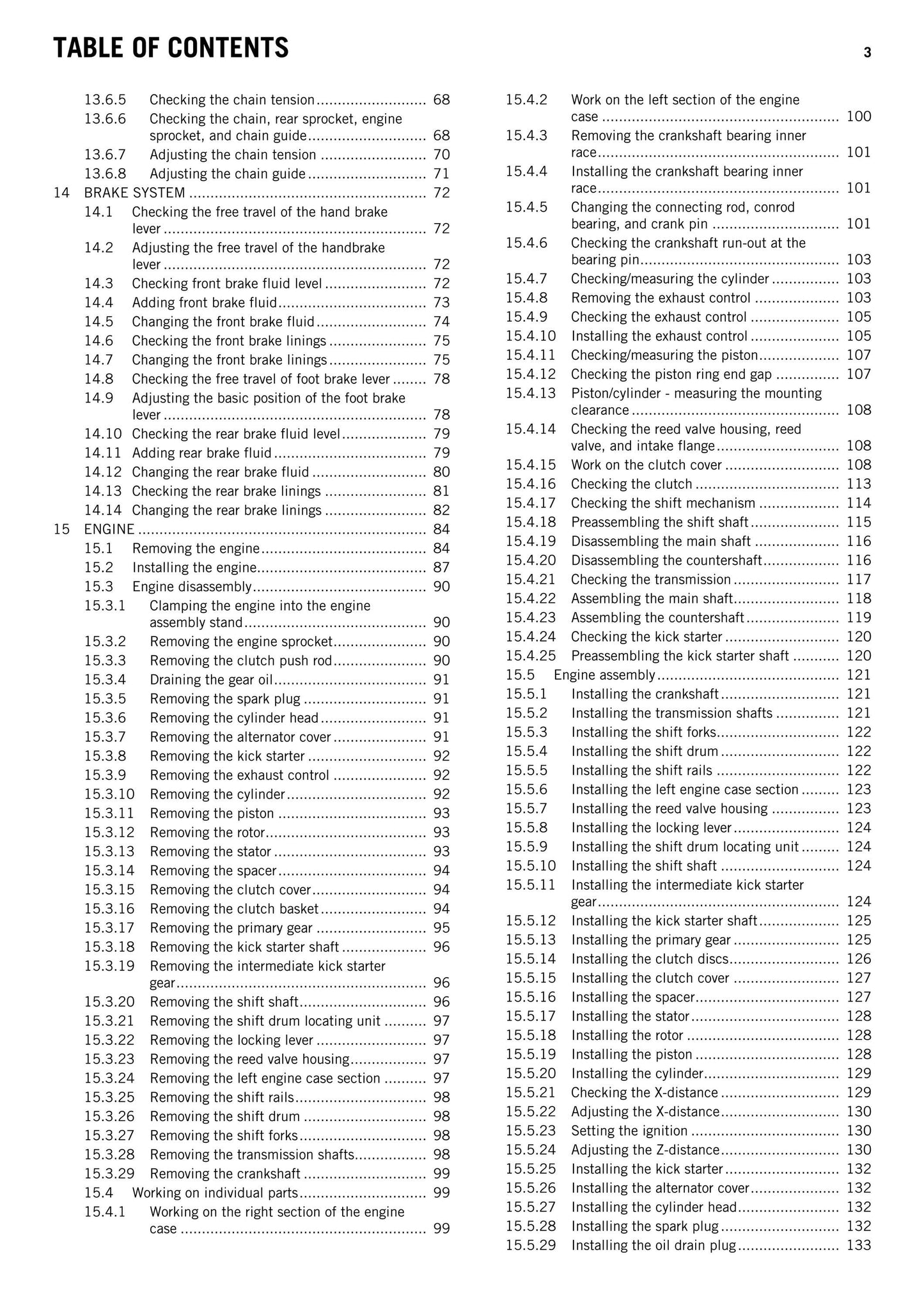KTM 2014 - 85 SX 19/16 17/14 - Service Workshop Repair Manual