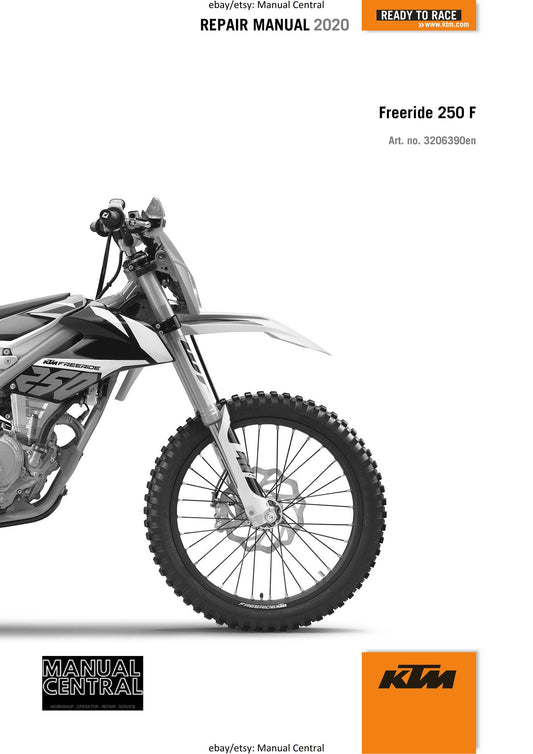 KTM 2020 - Freeride 250 F - Service Workshop Repair Manual