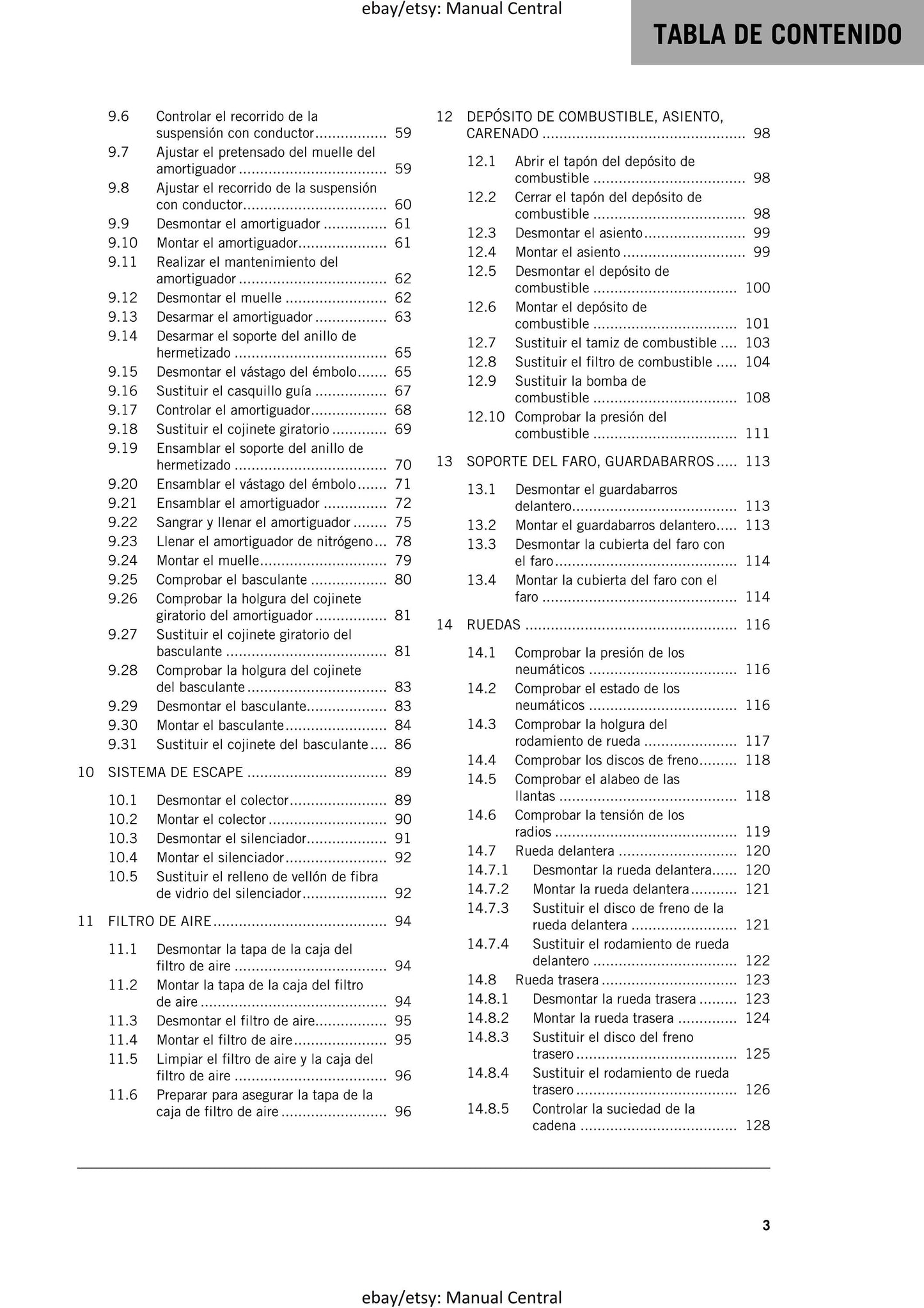 Spanish Language - KTM 2021 - 150 Exc Xc-w Tpi - Manual de Reparacion