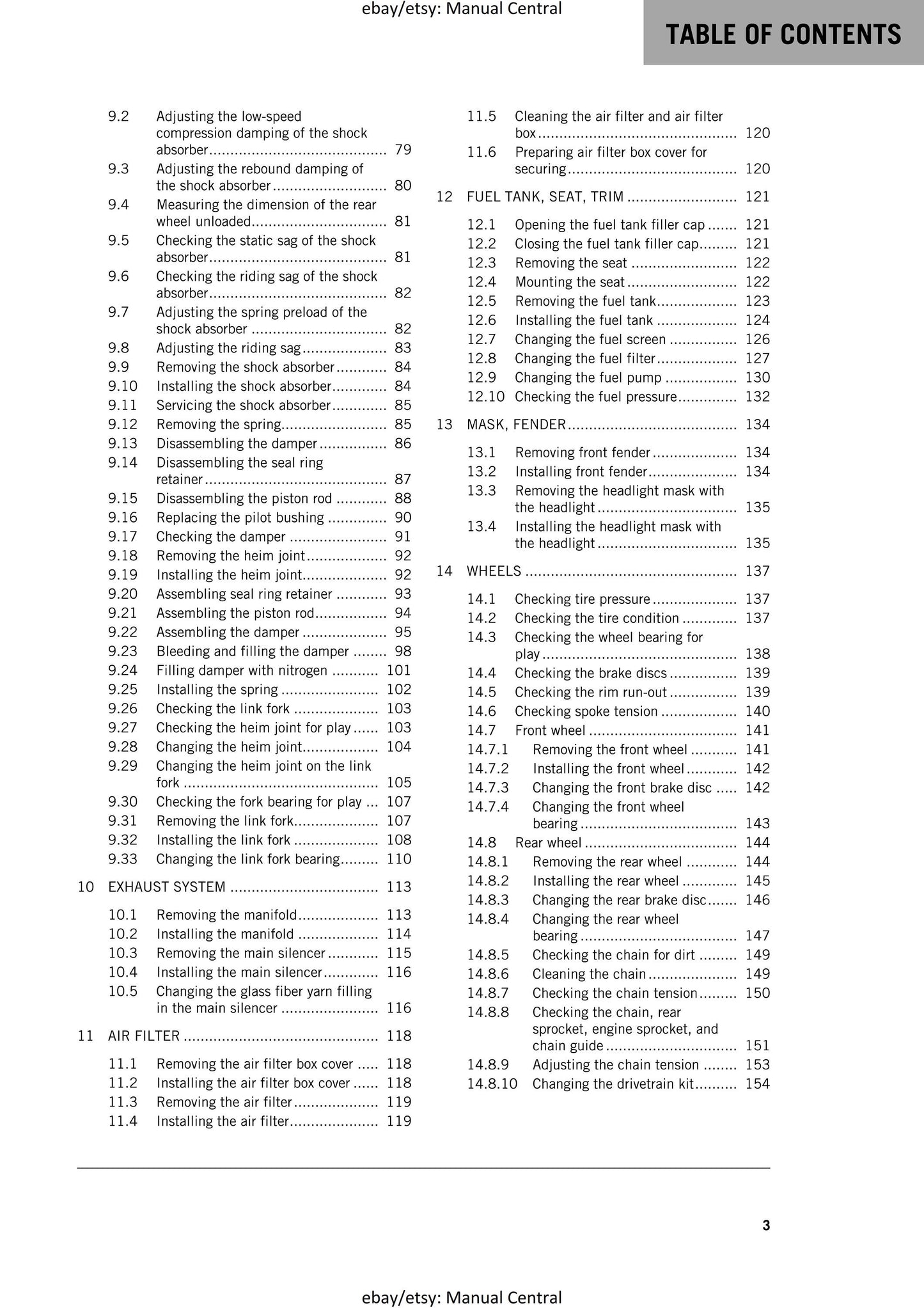 KTM 2018 - 250 300 Exc Six Days Xc-w Tpi - Service Workshop Repair Manual