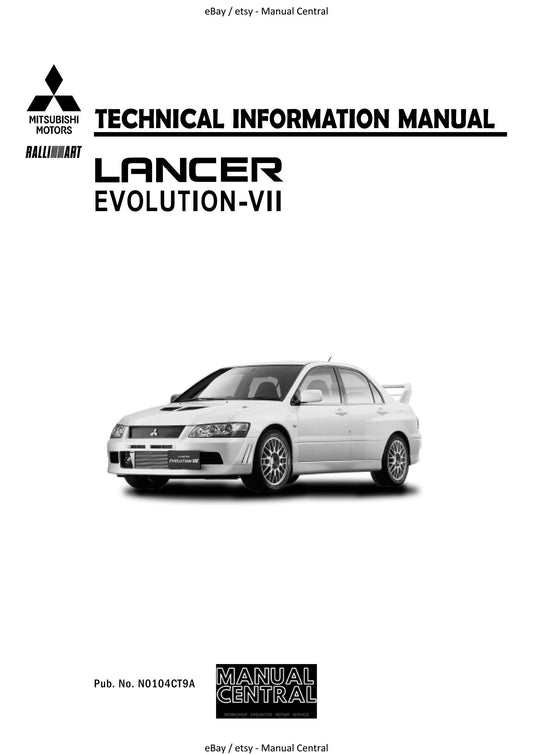 Mitsubishi Lancer Evolution Evo VII 7 - Technical Information Manual