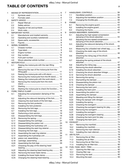 Husqvarna 2017 - 701 Enduro - Service Workshop Repair Manual