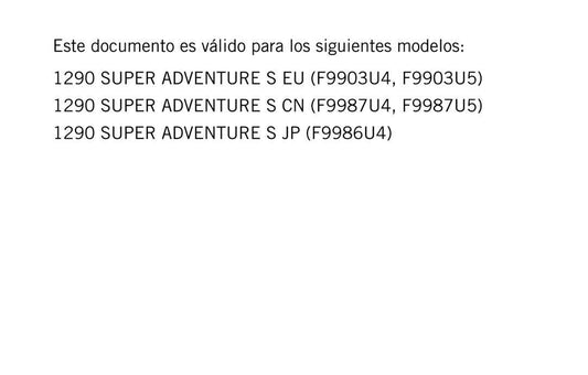 Spanish Language - KTM 2021 -1290 Super Adventure S - Manual de Reparacion