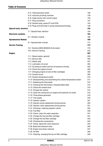 PDF - Bomag Single Drum Roller - BW 211 212 213 D-40 PD-40 - Service Workshop Repair Manual - 02/2007