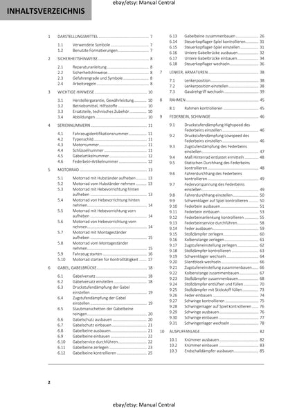 German Language - GASGAS 2023 -SM 700 EU - Reparaturanleitung - Service Workshop Repair Manual