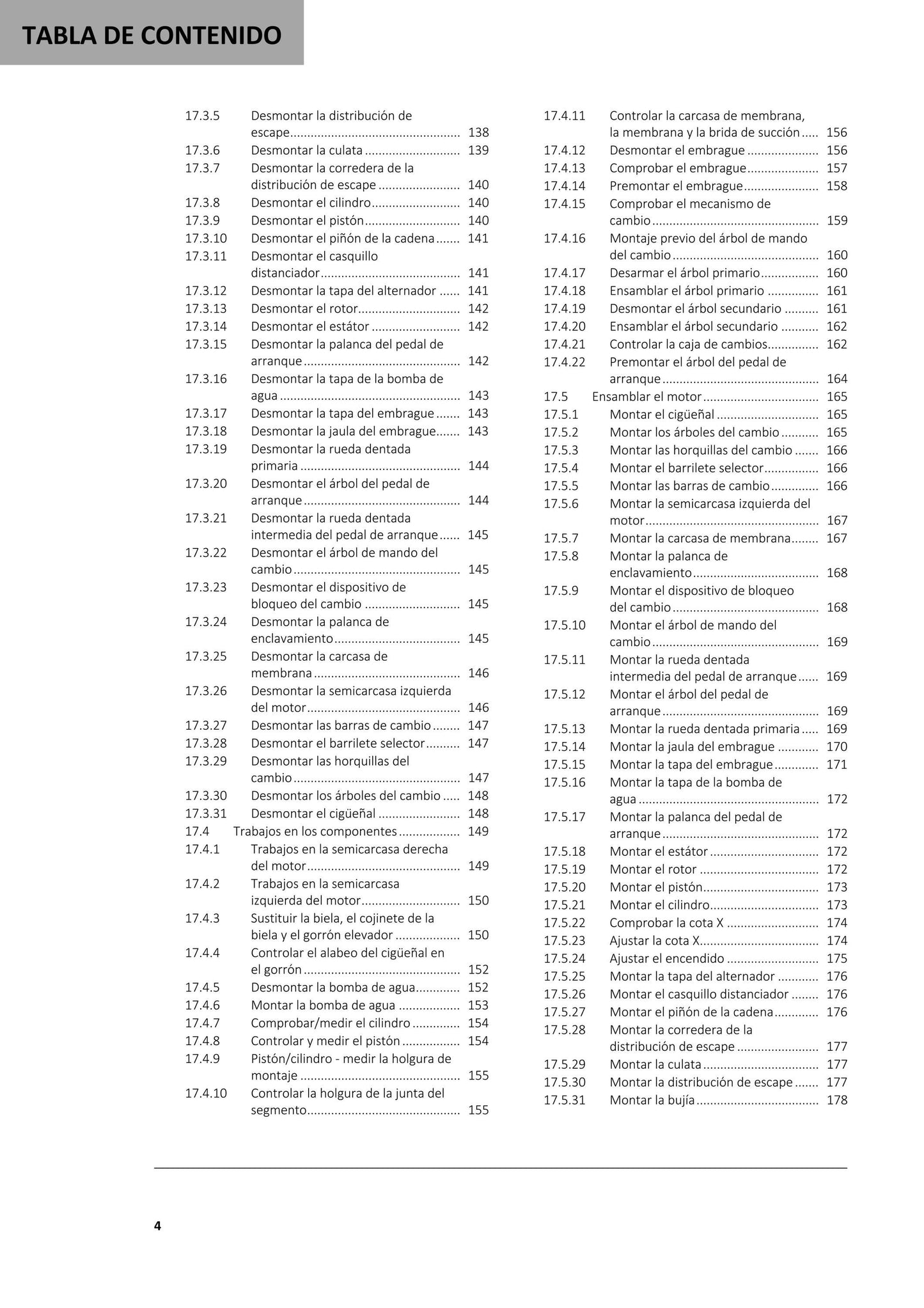 Spanish Language - Gasgas 2021 - MC 65 - Manual de Reparacion