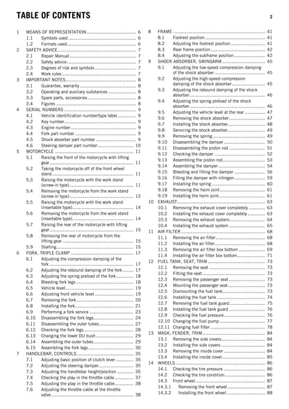 KTM 2011 - 1190 RC8 R White Black - Service Workshop Repair Manual