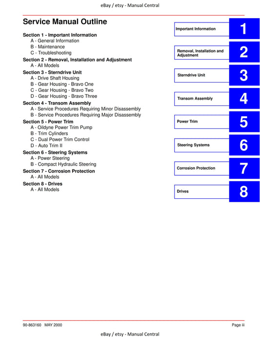 Mercury Mercruiser Service Manual 28 - Bravo Sterndrives