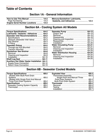 Mercury Mercruiser Service Manual 37- Marine Engines Dry Joints