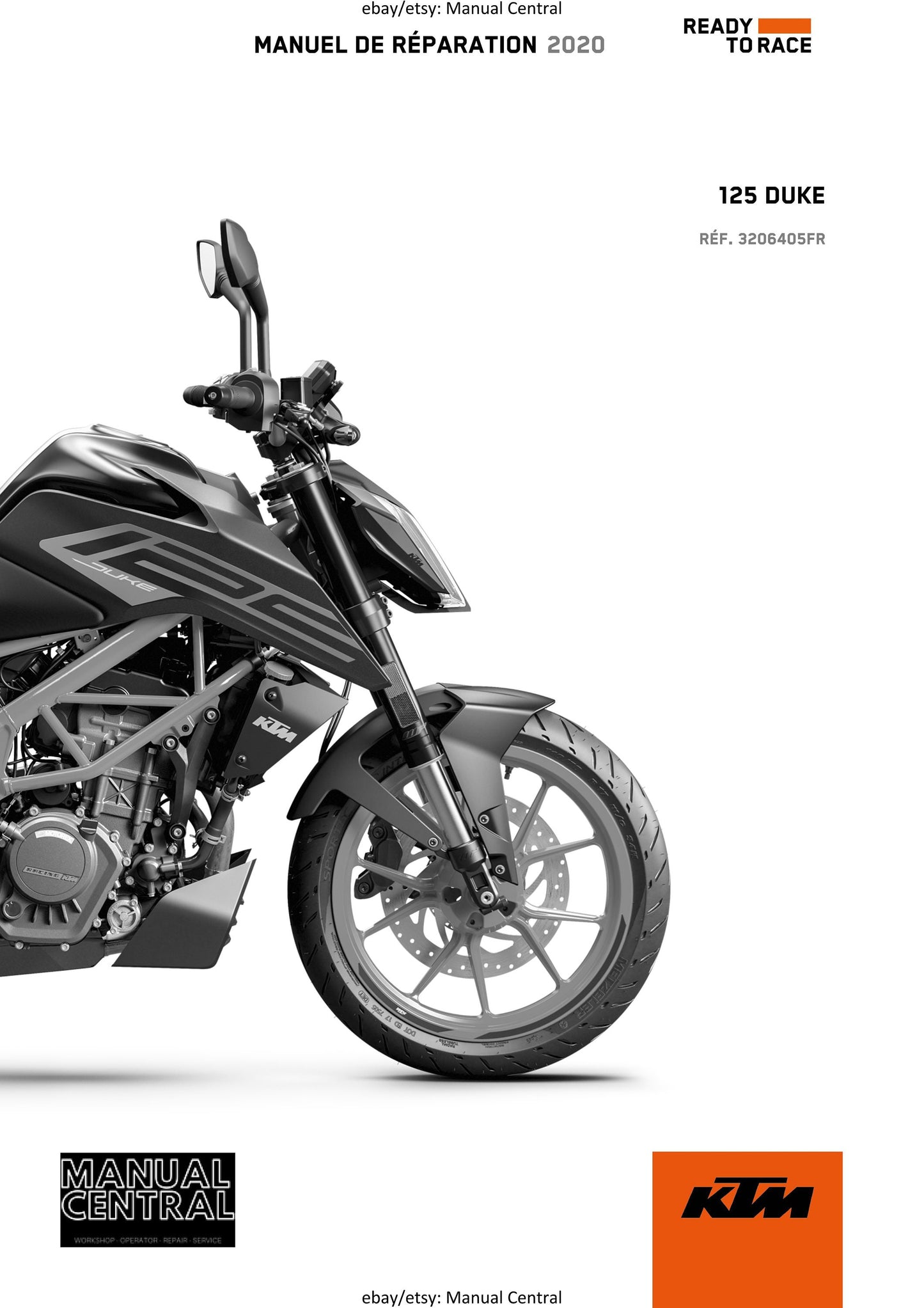 French Language - KTM 2020 - 125 Duke - Manuel De Reparation -  Service Workshop Repair Manual