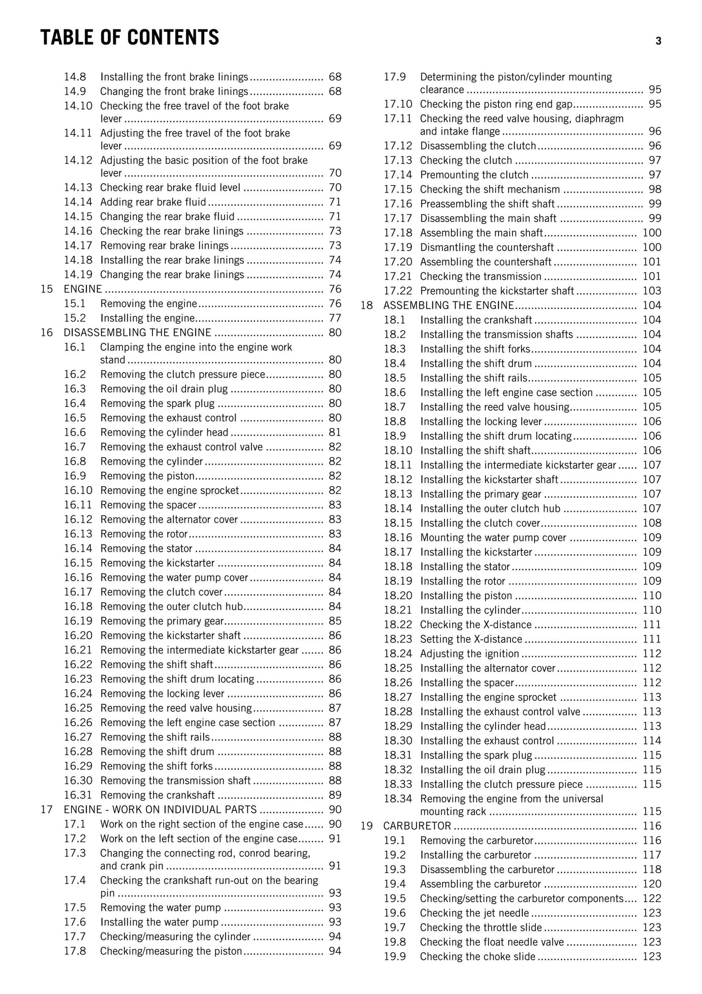 KTM 2010 - 65 SX - Workshop Service Repair Manuals