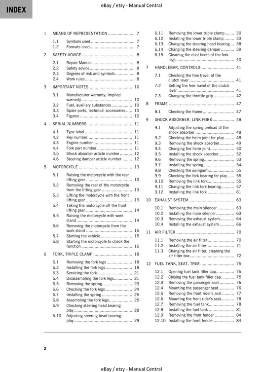 KTM 2022 - 790 Duke EU - Service Workshop Repair Manual
