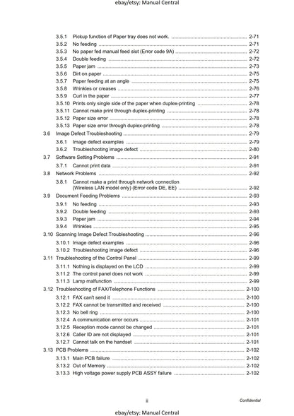 Brother Laser MFC - DCP 7055 7055W 7057 7057E 7057W 7060D 7065DN 7070DW 7070HL Hl-2280DW - Workshop Service Repair Manual