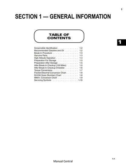 Arctic Cat 1999 to 2000 Bearcat Pantera Powder Special Thundercat Triple Touring Z ZL ZR ZRT Service Workshop Repair Manual