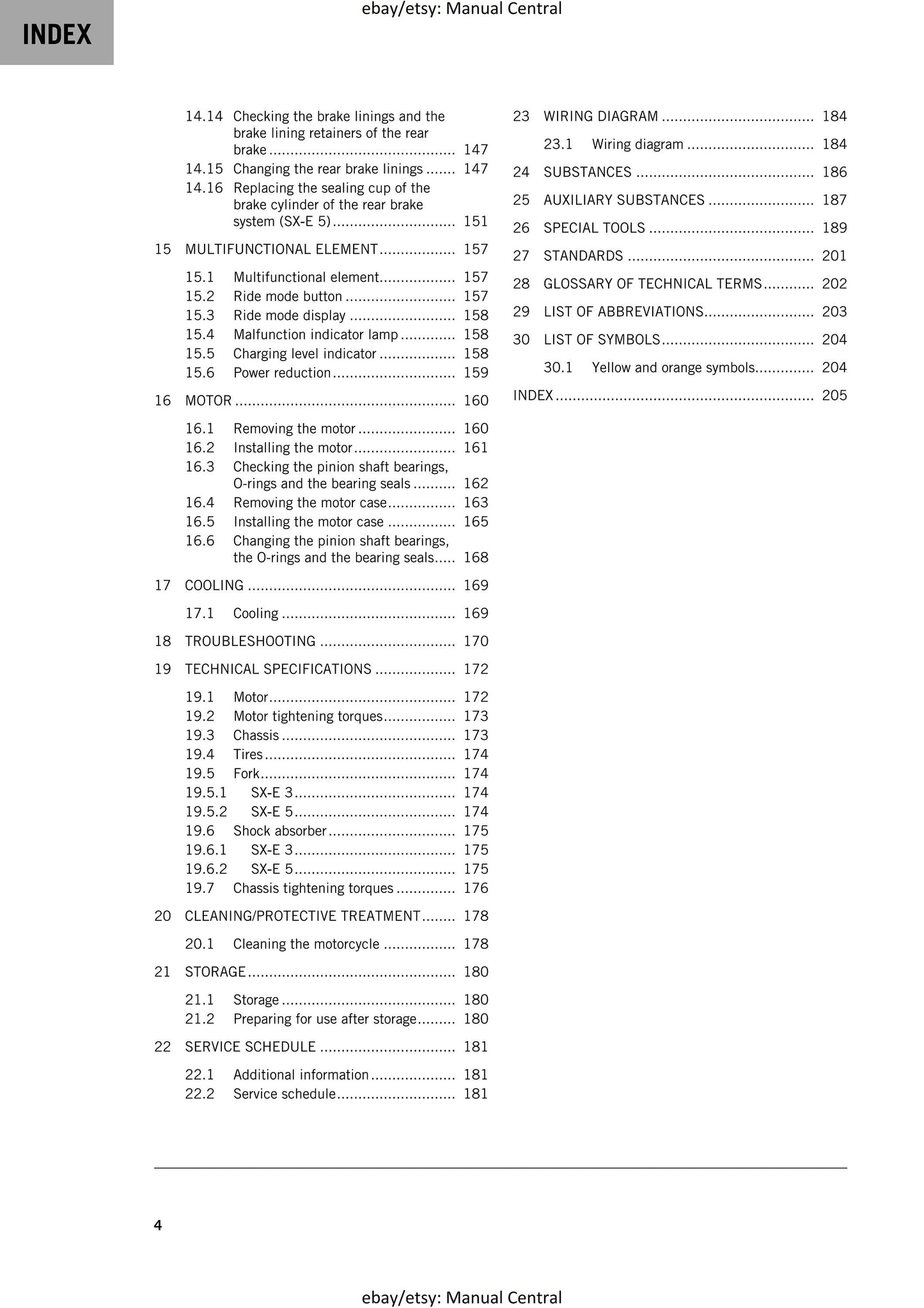 KTM 2024 - Sx-e 3 Sx-e 5 - Service Workshop Repair Manual