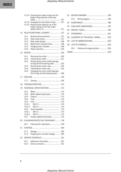 KTM 2024 - Sx-e 3 Sx-e 5 - Service Workshop Repair Manual