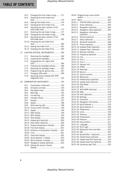 KTM 2017 - 1290 Super Adventure R - Service Workshop Repair Manual