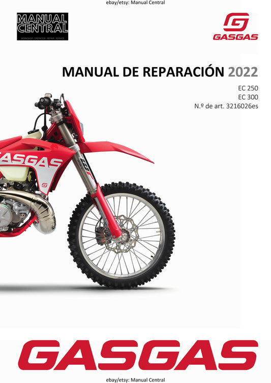Spanish Language - Gasgas 2022 - EC 250 300 - Manual de Reparacion
