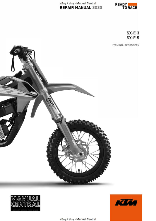 KTM 2023 - SX-E 3 5 - Service Workshop Repair Manual